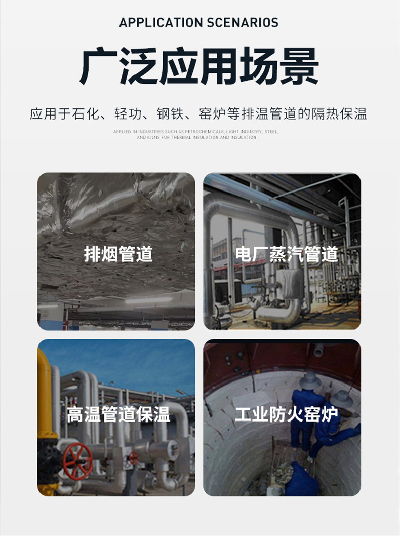 硅酸鋁卷棉防火包裹應(yīng)用場景