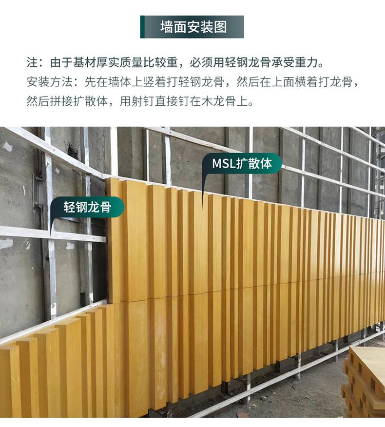 擴(kuò)散體穿孔吸音板安裝方法